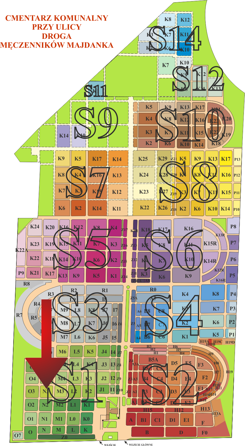 Brak mapy sektorowej