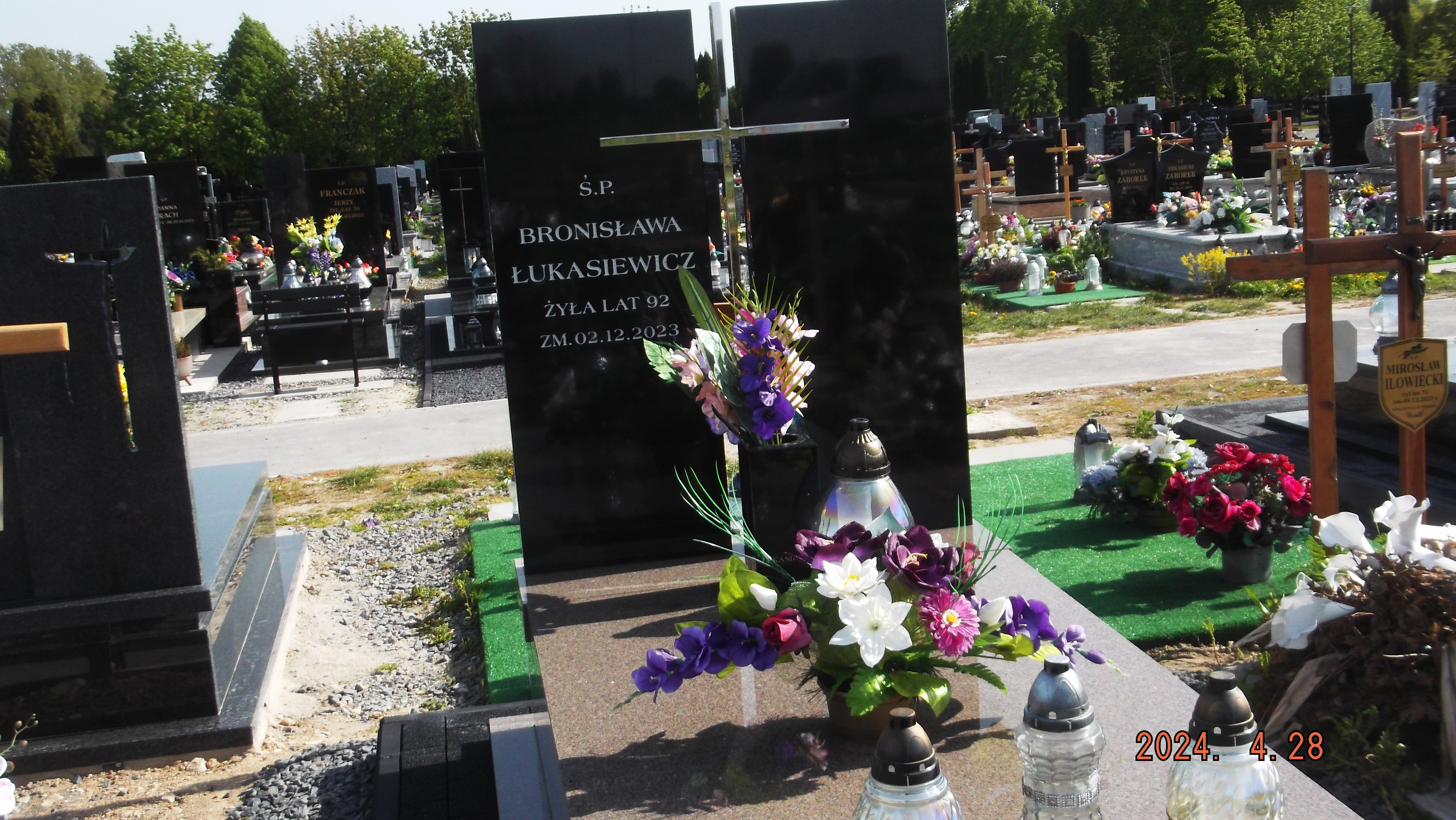 Grób Bronisława Łukasiewicz